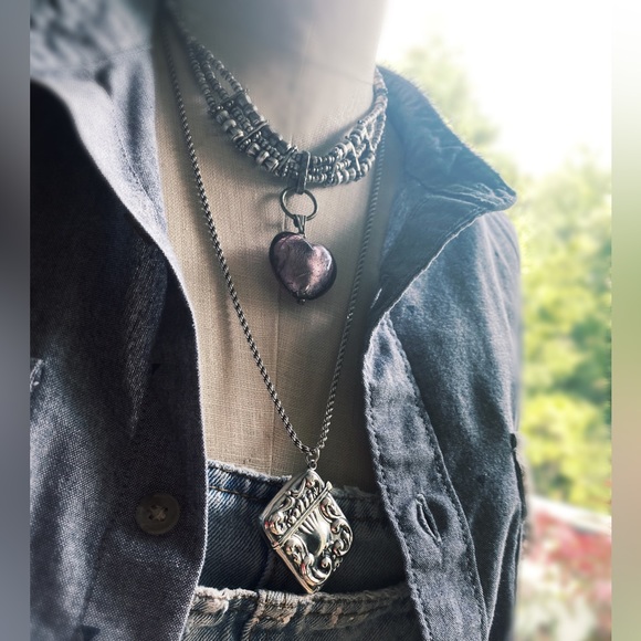 chain Vintage Sterling Silver Rope Chain - Picture 8 of 10